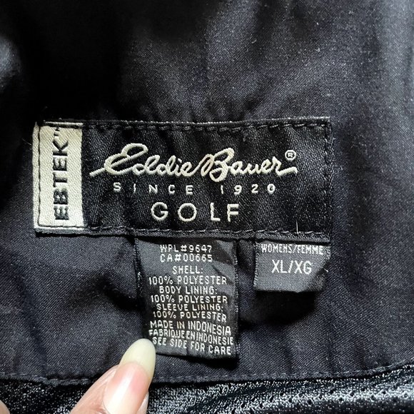 Eddie Bauer Pullover Jacket Quarter Zip Golf Windbreaker EBTEK XL u - Picture 8 of 9